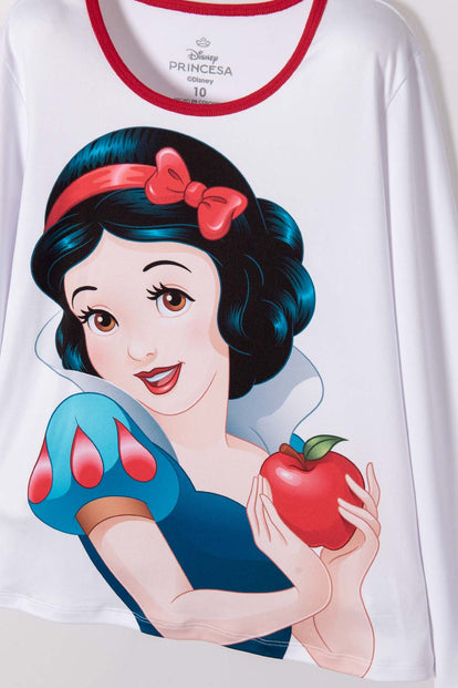 PIJAMA PRINCESAS DISNEY CON PANTALÓN LARGO PARA NIÑA