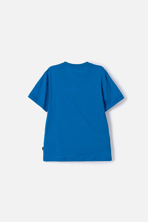 CAMISETA DE SUPERMAN MANGA CORTA AZUL PARA NIÑO
