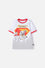 CAMISETA DE SUPERMAN MANGA CORTA BLANCO PARA NIÑO