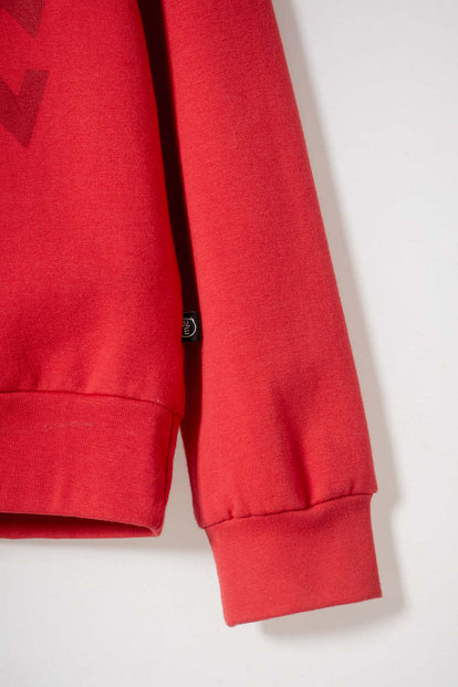 BUZO DE SUPERMAN CERRADO ROJO PARA NIÑO