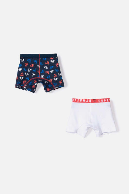 PACK X2 BOXER DE SUPERMAN MULTICOLOR PARA NIÑO