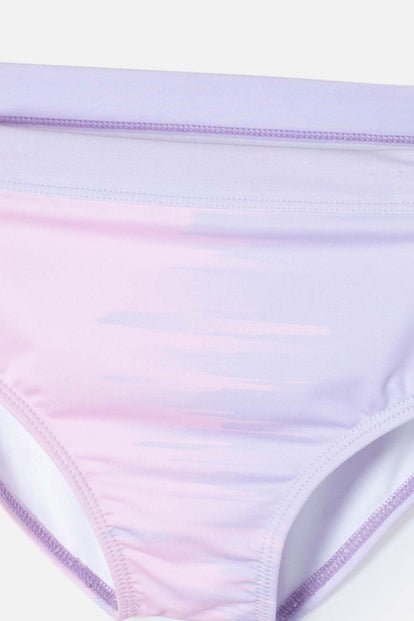 CONJUNTO DE BAÑO DE MY MELODY & KUROMI ROSADO Y LAVANDA MANGA LARGA PARA NIÑA