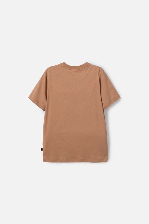 CAMISETA DE JURASSIC WORLD CAFÉ ESTAMPADA EN FRENTE PARA NIÑO