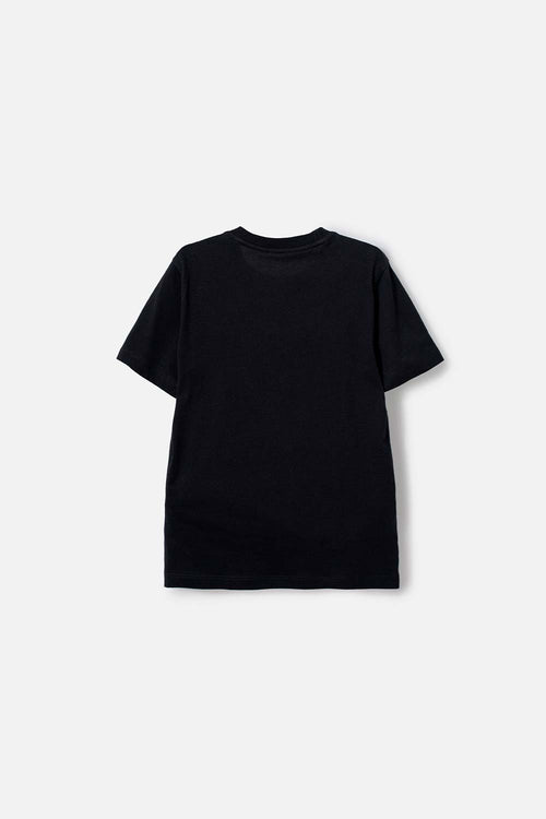 CAMISETA DE JURASSIC WORLD MANGA CORTA NEGRO PARA NIÑO