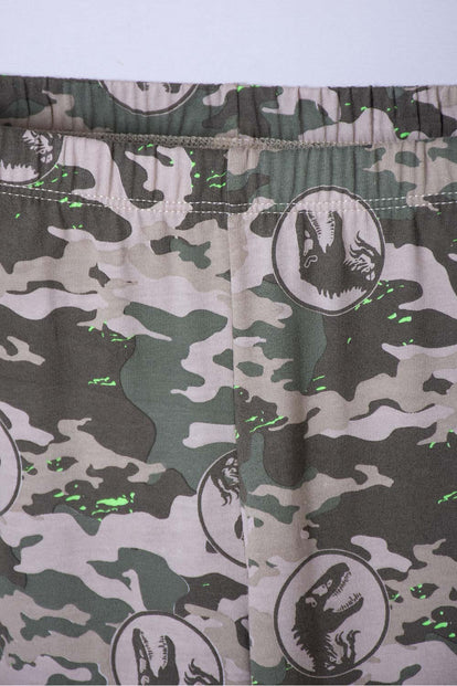 PIJAMA DE JURASSIC WORLD VERDE DE CAMISETA MANGA CORTA PARA NIÑO