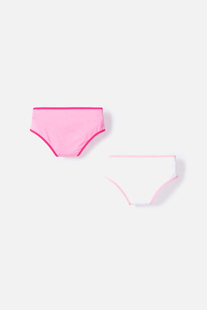 PACK X2 PANTIES DE BARBIE ROSADO PARA NIÑA