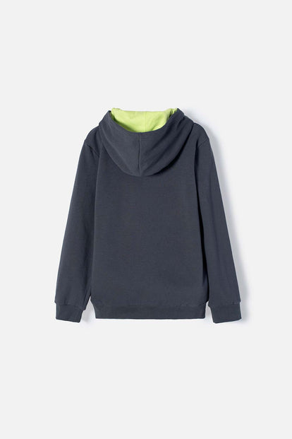 BUZO CÓMO ENTRENAR A TU DRAGÓN GRIS Y VERDE CON CAPUCHA PARA NIÑO