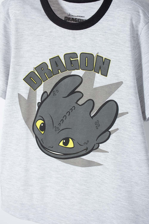 Card slide image -  PIJAMA CÓMO ENTRENAR A TU DRAGÓN GRIS Y NEGRA DE PANTALÓN LARGO PARA NIÑO