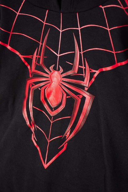 BUZO DE SPIDER-MAN CON CAPUCHA NEGRO PARA NIÑO