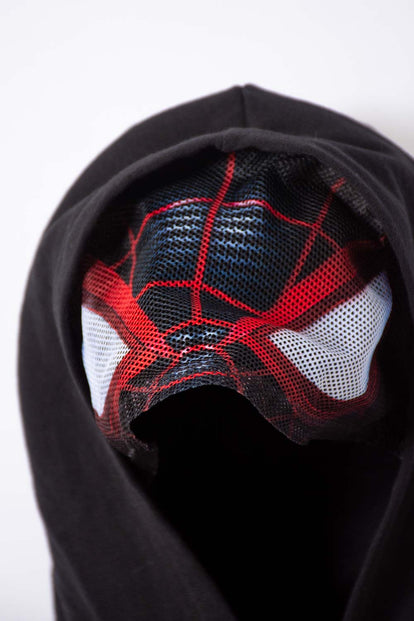 BUZO DE SPIDER-MAN CON CAPUCHA NEGRO PARA NIÑO