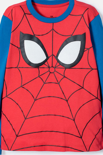 PIJAMA DE SPIDERMAN CON PANTALÓN LARGO MULTICOLOR PARA NIÑO