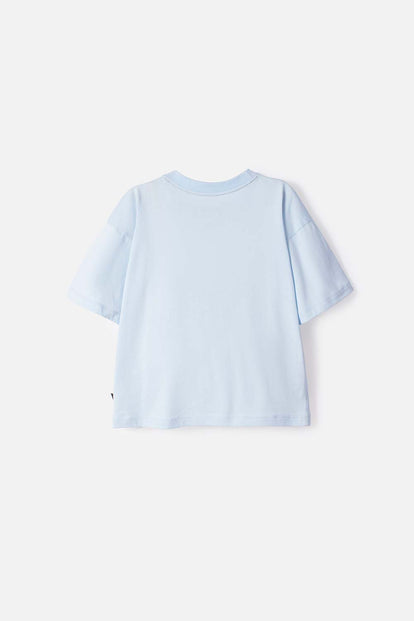 CAMISETA DE LAS CHICAS SUPERPODEROSAS AZUL PARA NIÑA