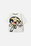 CAMISETA DE LAS CHICAS SUPERPODEROSAS MARFIL MANGA CORTA PARA NIÑA