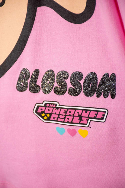 CAMISETA DE LAS CHICAS SUPERPODEROSAS ROSADO PARA NIÑA