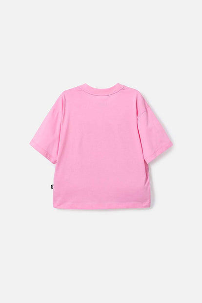 CAMISETA DE LAS CHICAS SUPERPODEROSAS ROSADO PARA NIÑA