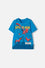 CAMISETA DE SPIDERMAN CON CAPUCHA AZUL PARA NIÑO