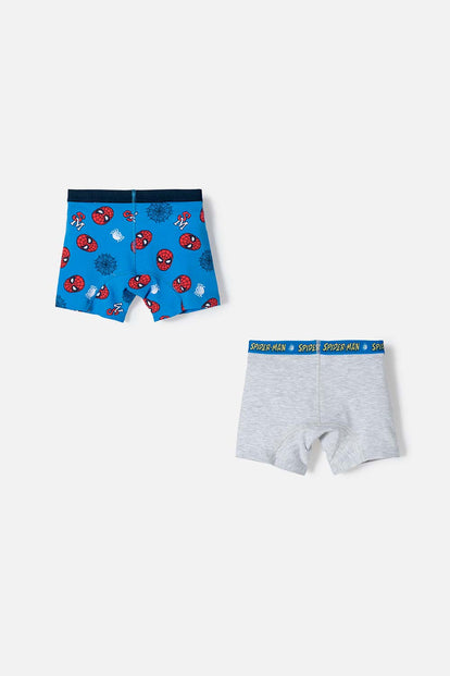 PACK X2 BOXER DE SPIDERMAN MULTICOLOR PARA NIÑO