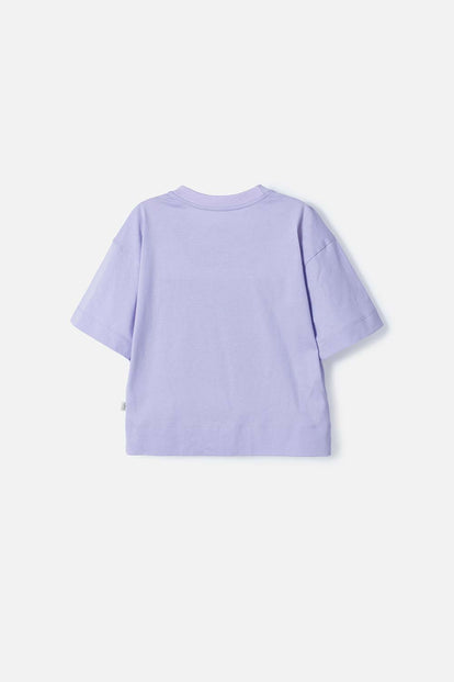 CAMISETA DE BARBIE LAVANDA CON MIRELLA PARA NIÑA