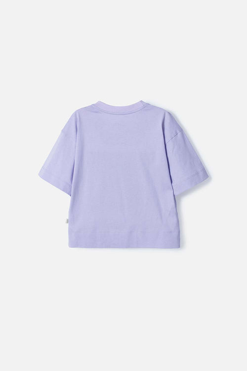 CAMISETA DE BARBIE LAVANDA CON MIRELLA PARA NIÑA