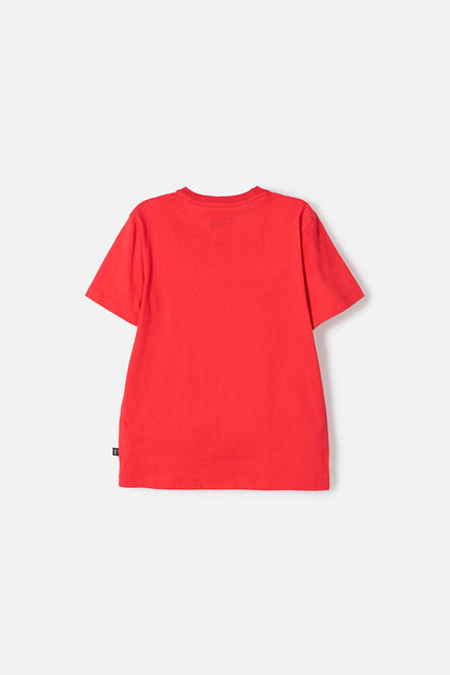 CAMISETA DE SONIC MANGA CORTA ROJO PARA NIÑO