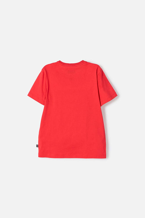 CAMISETA DE SONIC MANGA CORTA ROJO PARA NIÑO