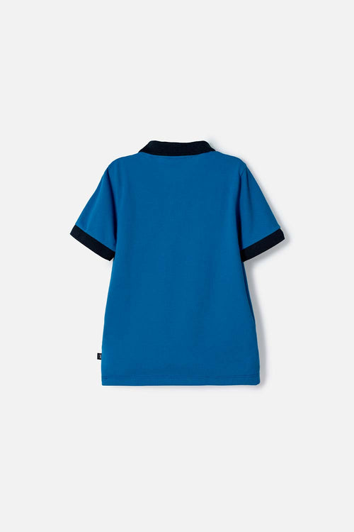 CAMISETA DE SONIC TIPO POLO AZUL PARA NIÑO