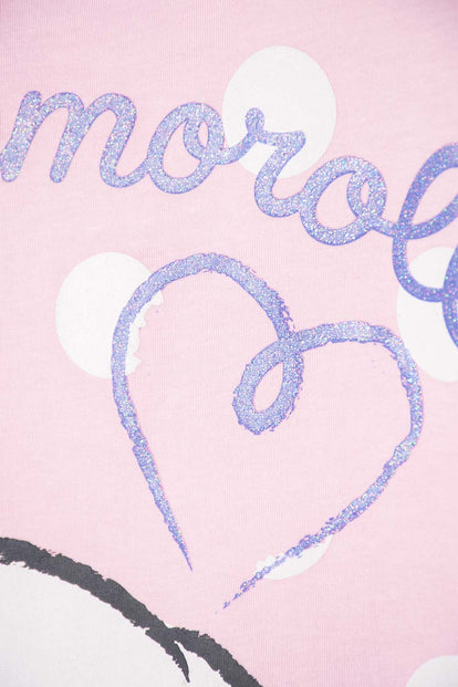 CAMISETA DE CINNAMOROLL MANGA CORTA ROSA PARA NIÑA