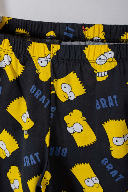 PIJAMA DE LOS SIMPSON CON PANTALÓN LARGO BLANCO, AZUL Y AMARILLO PARA NIÑO