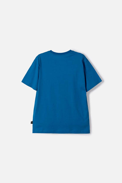 CAMISETA DE LOS SIMPSONS MJNAG CORTA AZUL PARA NIÑO