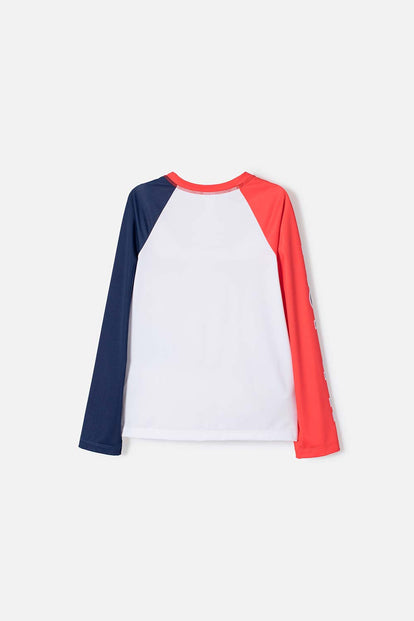 CAMISETA DE BAÑO NASA MANGA LARGA MULTICOLOR PARA NIÑO