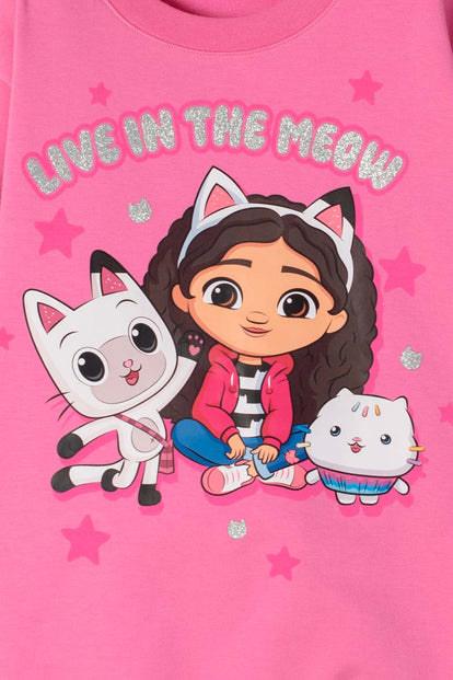 BUZO DE GABBY’S DOLLHOUSE CERRADO ROSADO PARA NIÑA