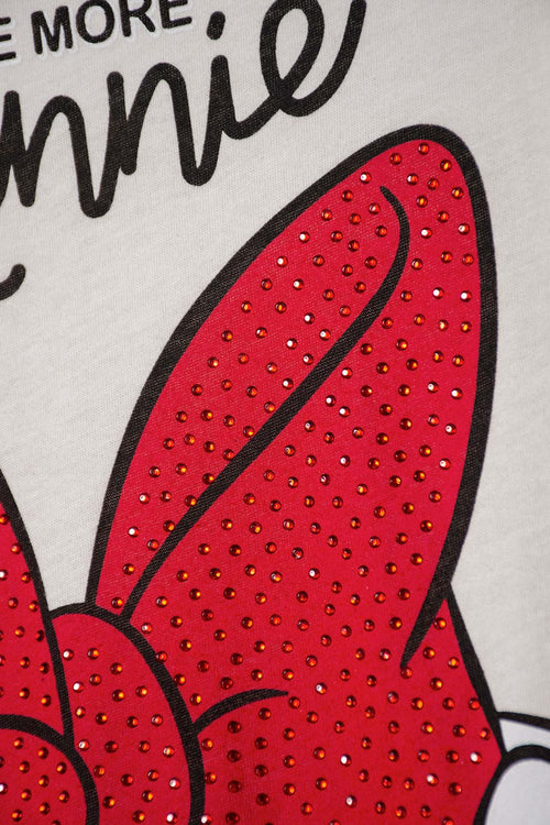 CAMISETA DE MINNIE MOUSE MANGA CORTA MULTICOLOR PARA NIÑA