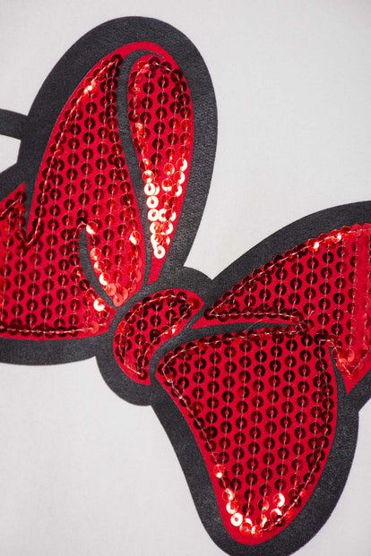 BUZO MINNIE MOUSE CERRADO MARRFIL PARA NIÑA