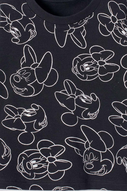 CONJUNTO DE MINNIE MOUSE NEGRO PARA NIÑA