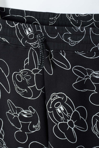 CONJUNTO DE MINNIE MOUSE NEGRO PARA NIÑA