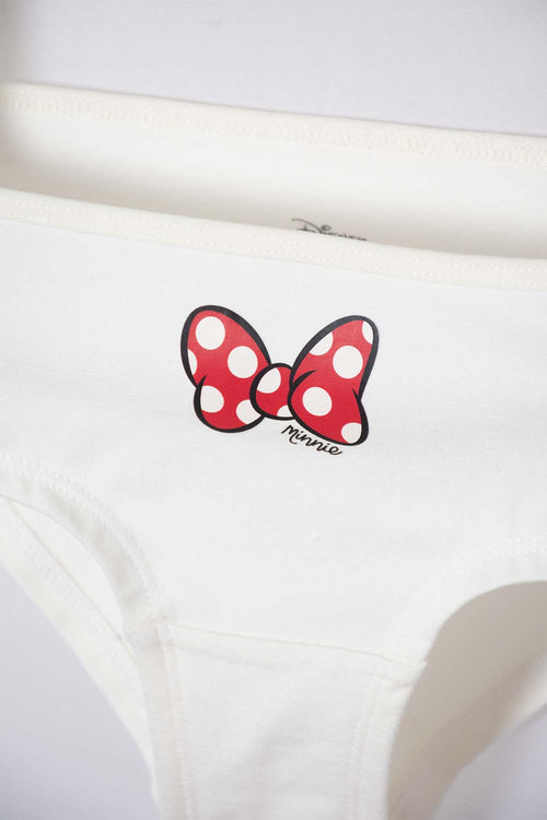 PACK X2 PANTIES DE MINNIE MOUSE MULTICOLOR PARA NIÑA