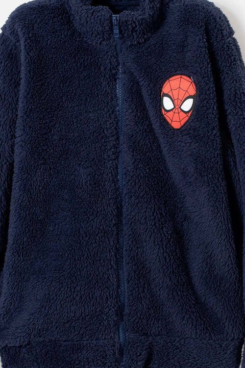 BUZO DE SPIDER-MAN CON CIERRE AZUL PARA NIÑO