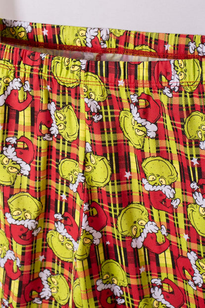 PIJAMA DE GRINCH PANTALÓN LARGO ROJO PARA NIÑO