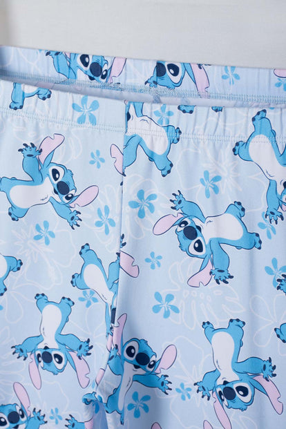 PIJAMA DE STITCH PANTALÓN LARGO MULTICOLOR PARA NIÑA