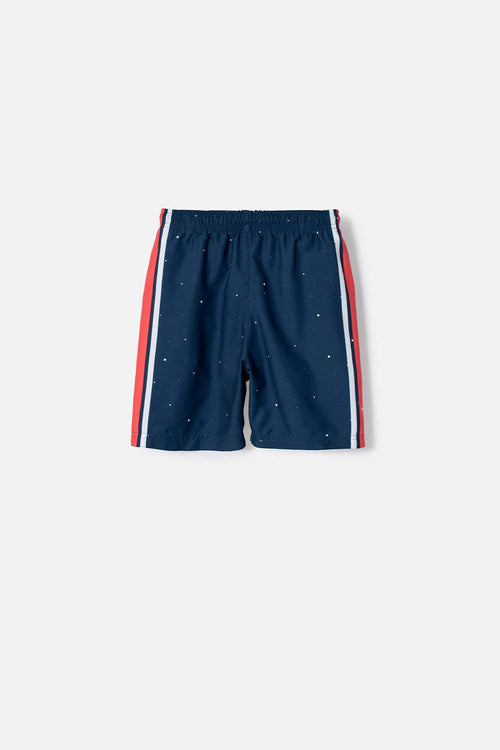 PANTALONETA DE BAÑO DE NASA CON CORDÓN AZUL PARA NIÑO