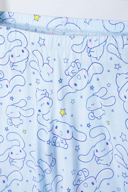 PIJAMA DE CINNAMOROLL MANGA CORTA MULTICOLOR PARA NIÑA