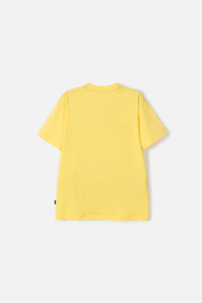CAMISETA DE BOB ESPONJA MANGA CORTA AMARILLO PARA NIÑO