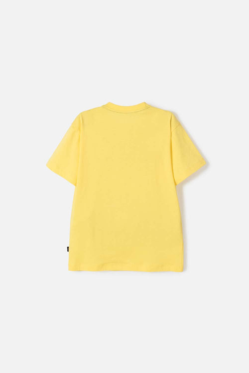 CAMISETA DE BOB ESPONJA MANGA CORTA AMARILLO PARA NIÑO