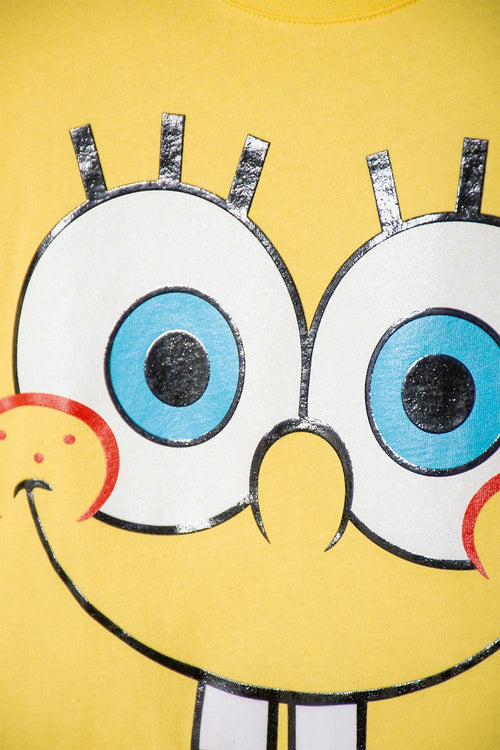 CAMISETA DE BOB ESPONJA MANGA CORTA MULTICOLOR PARA NIÑA