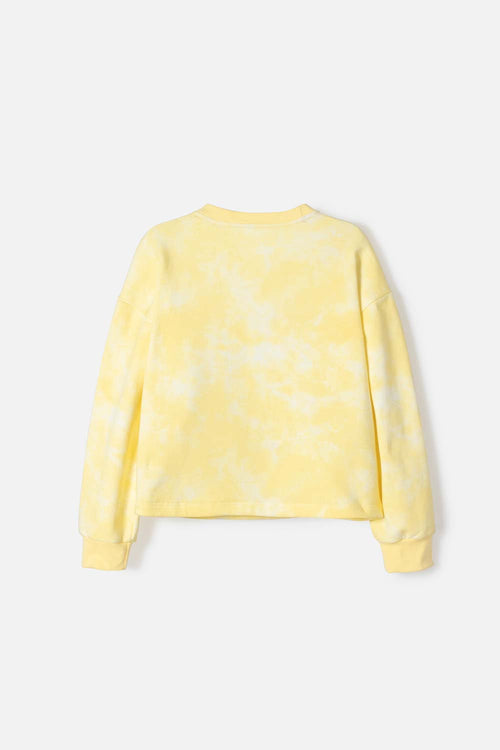 BUZO DE BOB ESPONJA CERRADO AMARILLO PARA NIÑA