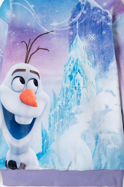 CHAQUETA DE FROZEN CON CIERRE LILA PARA NIÑA