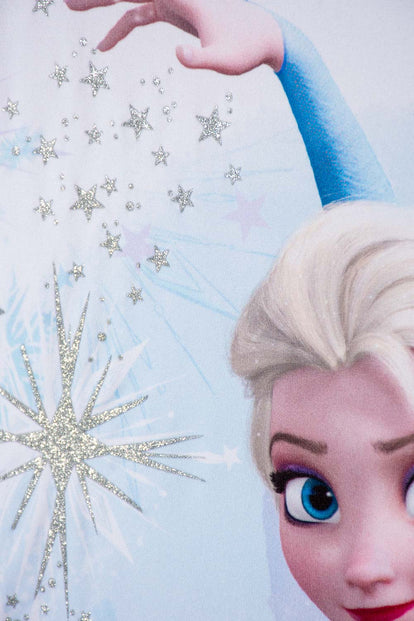 CAMISETA DE FROZEN MANGA CORTA BLANCO PARA NIÑA