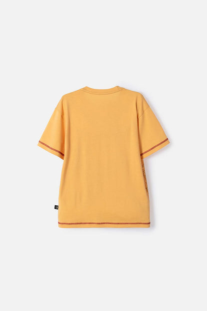 CAMISETA DE HARRY POTTER MANGA CORTA MOSTAZA PARA NIÑO
