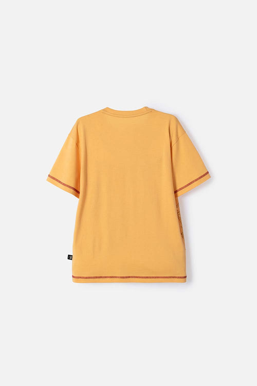 CAMISETA DE HARRY POTTER MANGA CORTA MOSTAZA PARA NIÑO