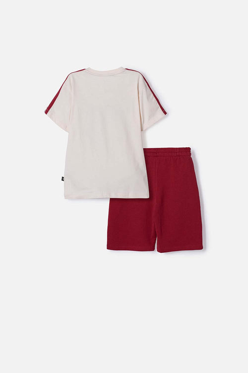 CONJUNTO DE HARRY POTTER CON BERMUDA MULTICOLOR PARA NIÑO